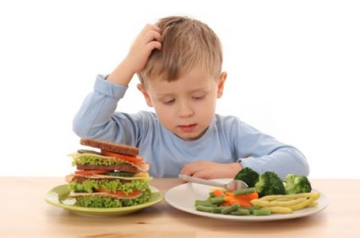 مشاكل غذائية شائعة عند الأطفال